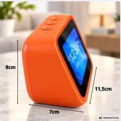 Zegar inteligentny ai ekran dotykowy asystent głosowy bluetooth głośnik led-5907451393659