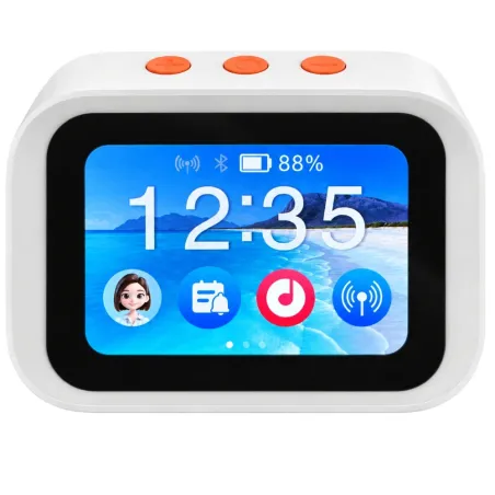 Zegar inteligentny ai ekran dotykowy asystent głosowy bluetooth głośnik led-5907451394151