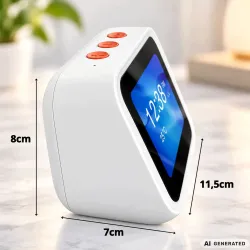 Zegar inteligentny ai ekran dotykowy asystent głosowy bluetooth głośnik led-5907451394151
