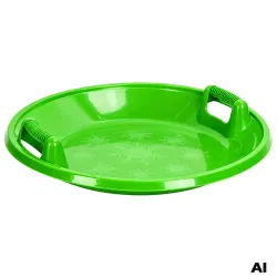 Sanki plastikowe talerz ślizg ślizgacz zjazdowy na śnieg okrągłe duże koło-5907451394038