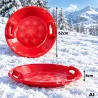 Sanki plastikowe talerz ślizg ślizgacz zjazdowy na śnieg okrągłe duże koło-5907451394014