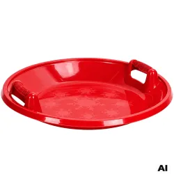 Sanki plastikowe talerz ślizg ślizgacz zjazdowy na śnieg okrągłe duże koło-5907451394014