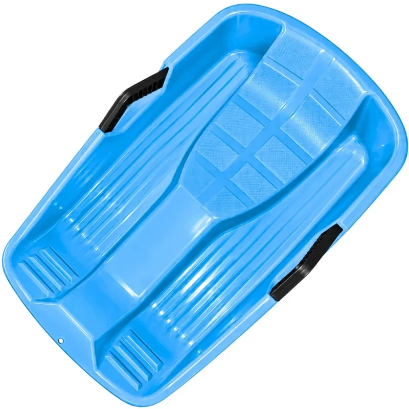 Sanki ślizg plastikowe oparcie do zjeżdżania na śniegu z hamulcami uchwyty-5907451393994
