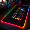 Podkładka gamingowa podświetlana rgb xxl 90x40 pod myszkę klawiaturę-5907451394175