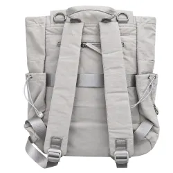 Plecak dla mamy do wózka babybag torba organizer termiczna szary pojemna-5907451394434