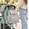 Plecak dla mamy do wózka babybag torba organizer termiczna szary pojemna-5907451394434