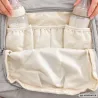 Plecak dla mamy do wózka babybag torba organizer termiczna szary pojemna-5907451394434