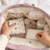 Plecak dla mamy do wózka babybag torba organizer termiczna różowy pojemna-5907451394441
