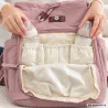 Plecak dla mamy do wózka babybag torba organizer termiczna różowy pojemna-5907451394441