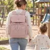 Plecak dla mamy do wózka babybag torba organizer termiczna różowy pojemna-5907451394441