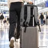 Plecak na laptopa biznesowy szary usb do pracy podróżny do szkoły pojemny-5907451394335