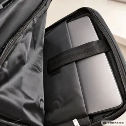 Plecak na laptopa biznesowy niebieski usb do pracy podróżny pojemny-5907451394311
