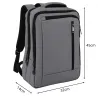 Plecak podróżny bagaż podręczny torba na laptopa usb 19 l szary biznesowy-5907451394304