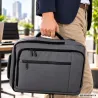 Plecak podróżny bagaż podręczny torba na laptopa usb 19 l szary biznesowy-5907451394304
