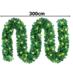 Girlanda choinkowa świąteczna sztuczna 50 led 3m-5907451350966