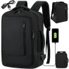 Plecak podróżny bagaż podręczny torba na laptopa usb 19 l czarny biznesowy-5907451394298