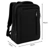 Plecak podróżny bagaż podręczny torba na laptopa usb 19 l czarny biznesowy-5907451394298