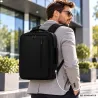 Plecak podróżny bagaż podręczny torba na laptopa usb 19 l czarny biznesowy-5907451394298