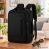 Plecak podróżny bagaż podręczny torba na laptopa usb 19 l czarny biznesowy-5907451394298