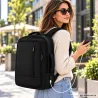 Plecak podróżny bagaż podręczny torba na laptopa usb 19 l czarny biznesowy-5907451394298
