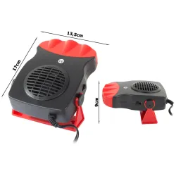 Nagrzewnica samochodowa farelka grzejnik 200w 12v czerwona-5907451336007