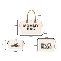 Torba dla mamy bag duża zestaw 3w1 organizer kosmetyczka + przegrody-5907451386071