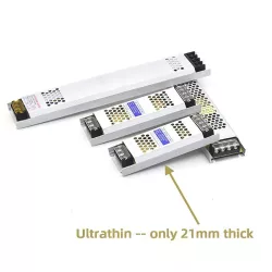 Ultra cienki 22mm zasilacz do listew LED i nie tylko-12V/33A 400W