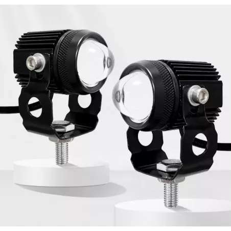 2xHalogen motocyklowy dwubarwny biały i przeciwmgielny 13w/12v+włącznik-