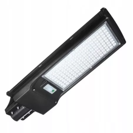 Latarnia solarna 144 LED SMD 800W, czujnik ruchu, pilot i mocowanie-