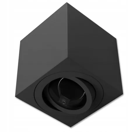 Oprawa natynkowa GU10 kwadrat 80x80x84 ruchoma biała lub czarna-5908263384538