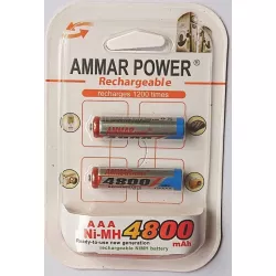 Akumulatorki R-3 AAA małe paluszki 4800 mAh NI-MH AMMAR POWER