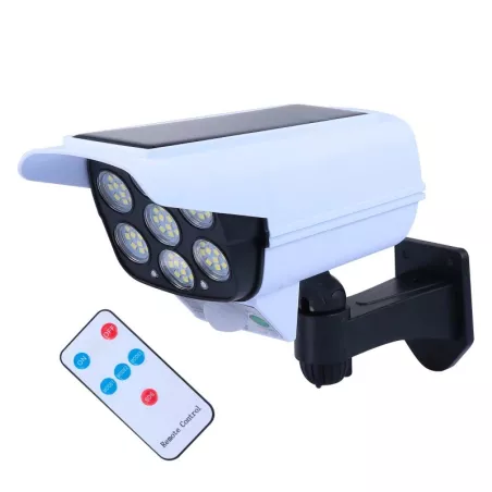 Reflektor solarny z czujnikiem PIR lampa solarna z pilotem 77 diod led-6956369620783