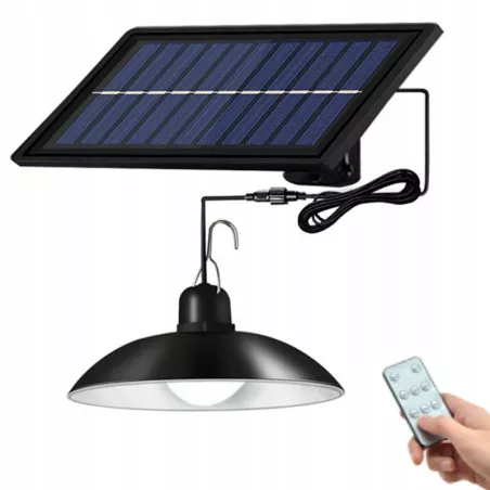 Żyrandol solarny lampa wisząca ogrodowa zewnętrzna 1,8W 140lm z pilotem-5904703008279