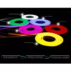 Neonowa taśma led RGB 12V/5mb elastyczna i miękka zestaw do dekoracji