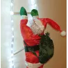 Mikołaj na świecoącej drabinie gwiazdor 100cm ozdoba świąteczna