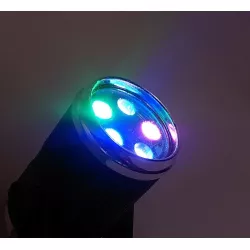 Stroboskop mini reflektor disco 5x1W LED RGB sound-activated /automat