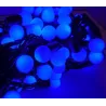 Lampki choinkowe kulki 100 LED-10m niebieskie małe perełki led