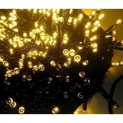 Lampki choinkowe sznur 50m z 1000 białych ciepłych diod LED z pamięcią