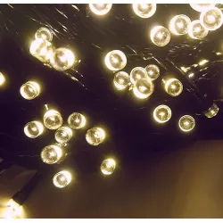 Lampki choinkowe sznur 50m z 1000 białych ciepłych diod LED z pamięcią