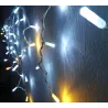 Girlanda 16 białych-zimnych skrzących sopli 3,5m, zewnętrzne lampki choinkowe