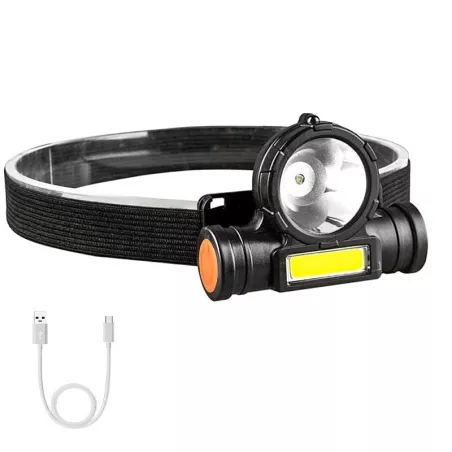 Latarka czołowa PRO P900 akumulatorowa LED T6+COB 1000lm wodoodporna-5900201913961