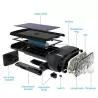Lampa solarna reflektor LED atrapa kamery 17led 4w z czujnikiem ruchu