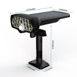 Lampa solarna reflektor LED atrapa kamery 17led 4w z czujnikiem ruchu