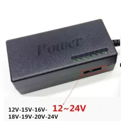 Uniwersalny zasilacz ładowarka do laptopa i 10 końcówek 100-240V/100W