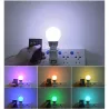 Żarówka diodowa LED RGB+W 12w E27 16 kolorów + pilot