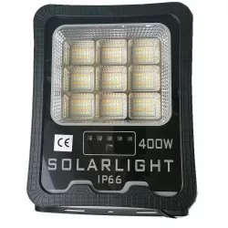 Halogen solarny latarnia led 400W ip66 zestaw rozdzielny z pilotem IR