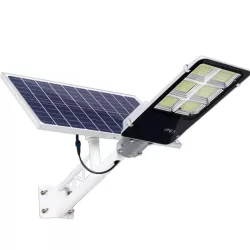 Latarnia solarna lampa uliczna LED 1200W IP67 panel, pilot i mocowanie
