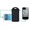 Solarny power bank i latarka kempingowa 2w1 wodoodporny 2x1A 5000mAh-