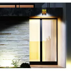 Lampka ozdobna kinkiet solarny kolorowy ogrodowy zewnętrzny