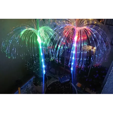 2x Meduza solarna fontanna kolorowego światła lampa ogrodowa wbijana-6934567891013